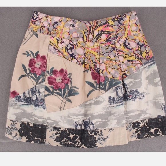 Anthropologie Leifnotes Flora Fortress Skirt size 0 - Picture 8 of 9